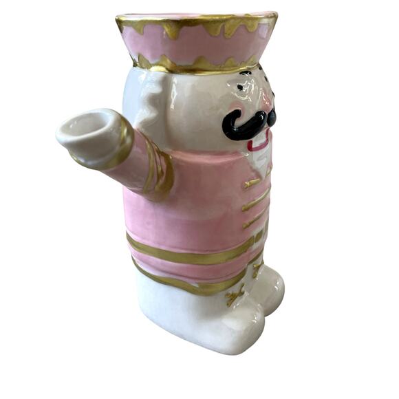 NEW Neiman Marcus Pink Nutcracker Ceramic Sugar & Creamer 2pk Christmas Holiday - Picture 13 of 16